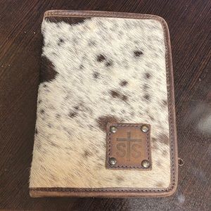Gently used STS cowhide leather wallet